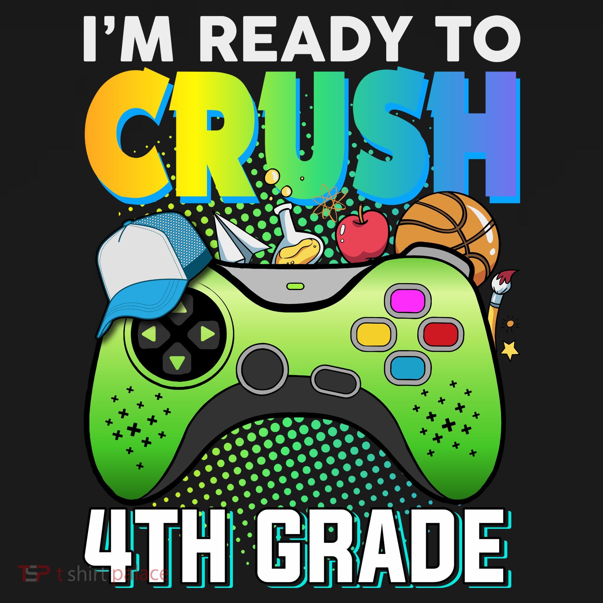 Im Ready To Crush 4th Grade Back To School Video Game Boy Gift Women's Tank Top
