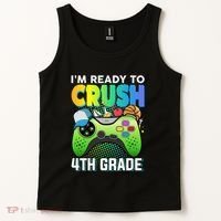 Im Ready To Crush 4th Grade Back To School Video Game Boy Gift Tank Top thumb 2