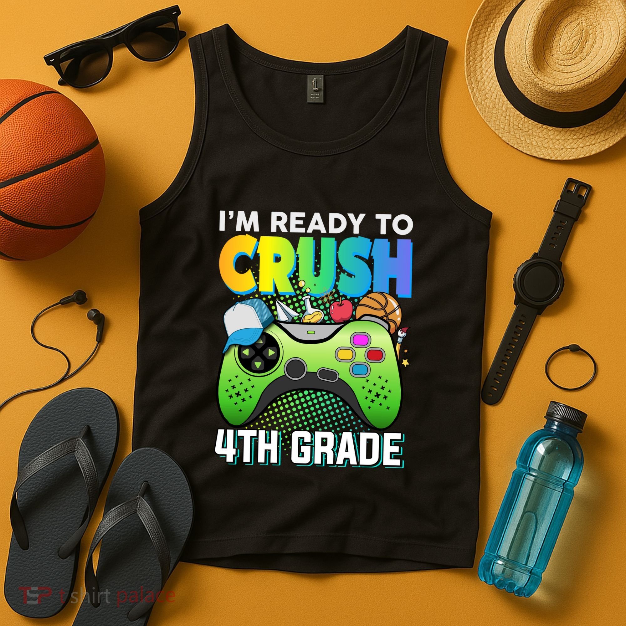 Im Ready To Crush 4th Grade Back To School Video Game Boy Gift Tank Top