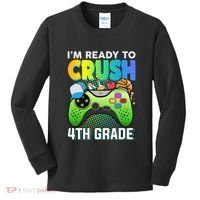 Im Ready To Crush 4th Grade Back To School Video Game Boy Gift Kids Long Sleeve Shirt thumb 0