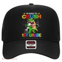 I'm Ready To Crush 1st Grade T Rex Dinosaur Back To School Hat thumb 0