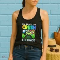 Im Ready To Crush 5th Grade Back To School Video Game Boy Gift Women's Tank Top thumb 2