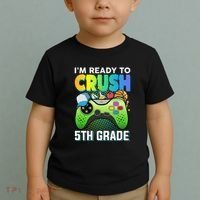 Im Ready To Crush 5th Grade Back To School Video Game Boy Gift Toddler T-Shirt thumb 2