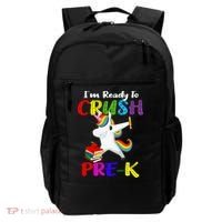 I'm Ready To Crush Pre K Tee Dabbing Unicorn Pre School Pre K Backpack thumb 0