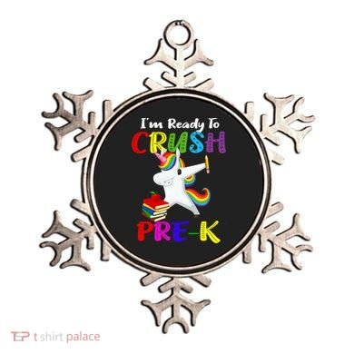 I'm Ready To Crush Pre K Tee Dabbing Unicorn Pre School Pre K Ornament