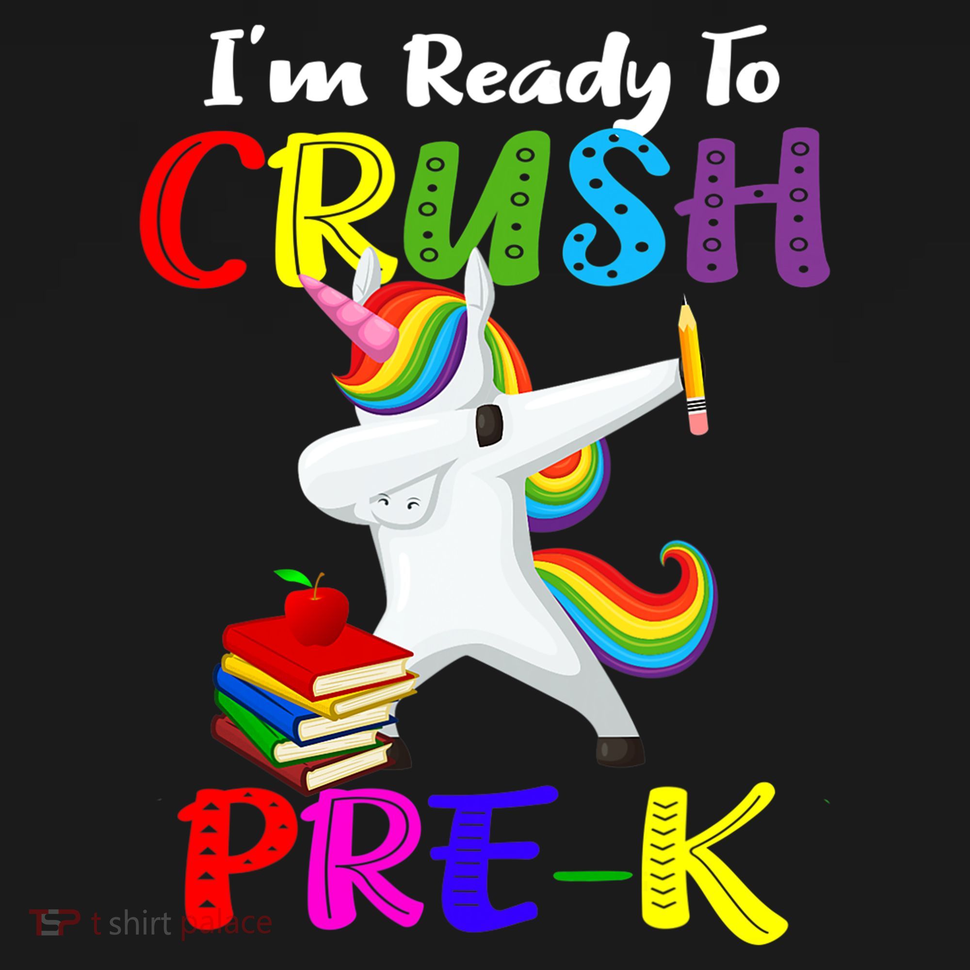 I'm Ready To Crush Pre K Tee Dabbing Unicorn Pre School Pre K Ornament