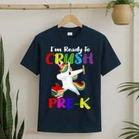 I'm Ready To Crush Pre K Tee Dabbing Unicorn Pre School Pre K T-Shirt thumb 2