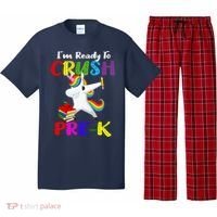 I'm Ready To Crush Pre K Tee Dabbing Unicorn Pre School Pre K Pajama Set thumb 0