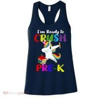 I'm Ready To Crush Pre K Tee Dabbing Unicorn Pre School Pre K Women's Tank Top thumb 0