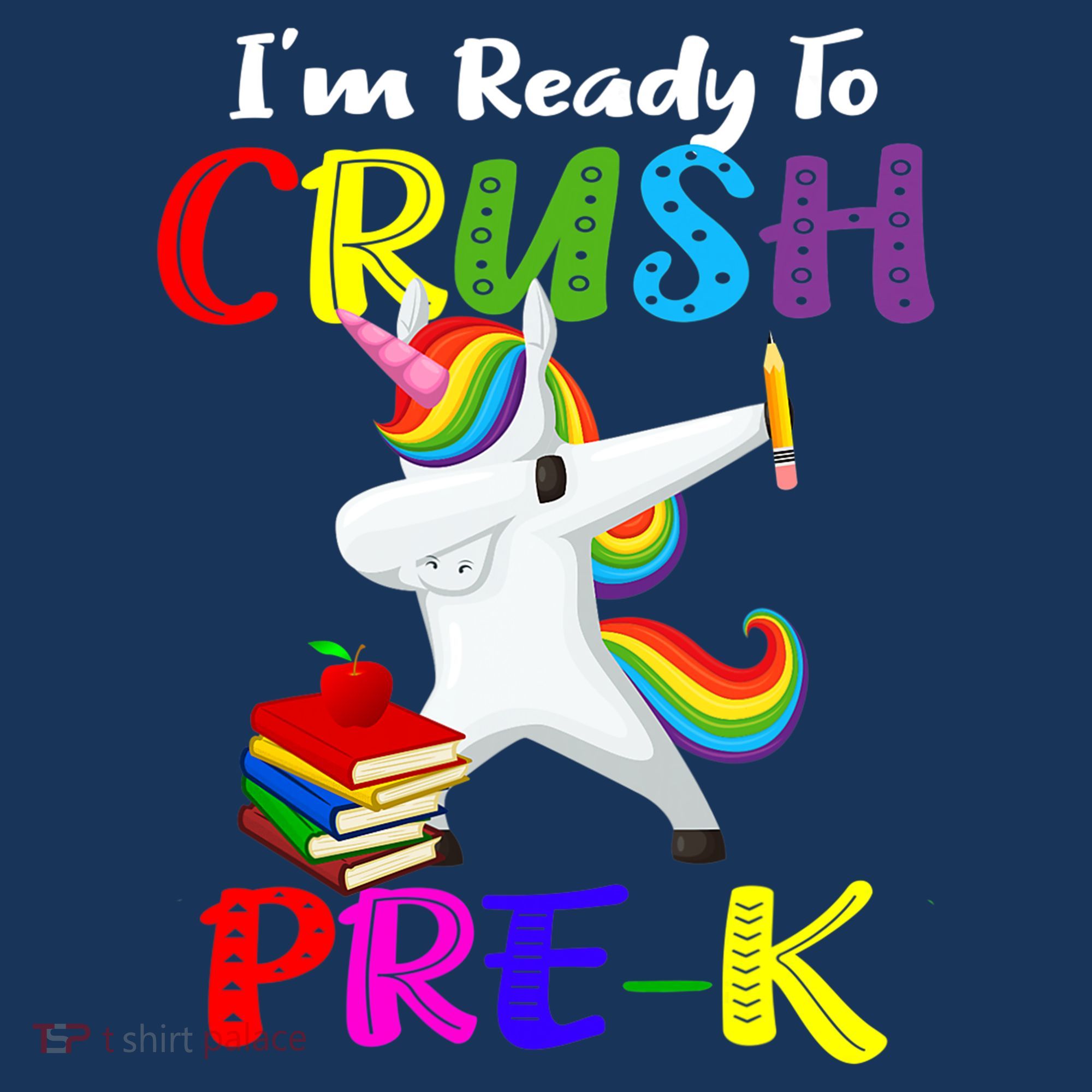 I'm Ready To Crush Pre K Tee Dabbing Unicorn Pre School Pre K Women's Tank Top