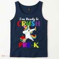 I'm Ready To Crush Pre K Tee Dabbing Unicorn Pre School Pre K Tank Top thumb 2