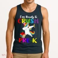 I'm Ready To Crush Pre K Tee Dabbing Unicorn Pre School Pre K Tank Top thumb 3