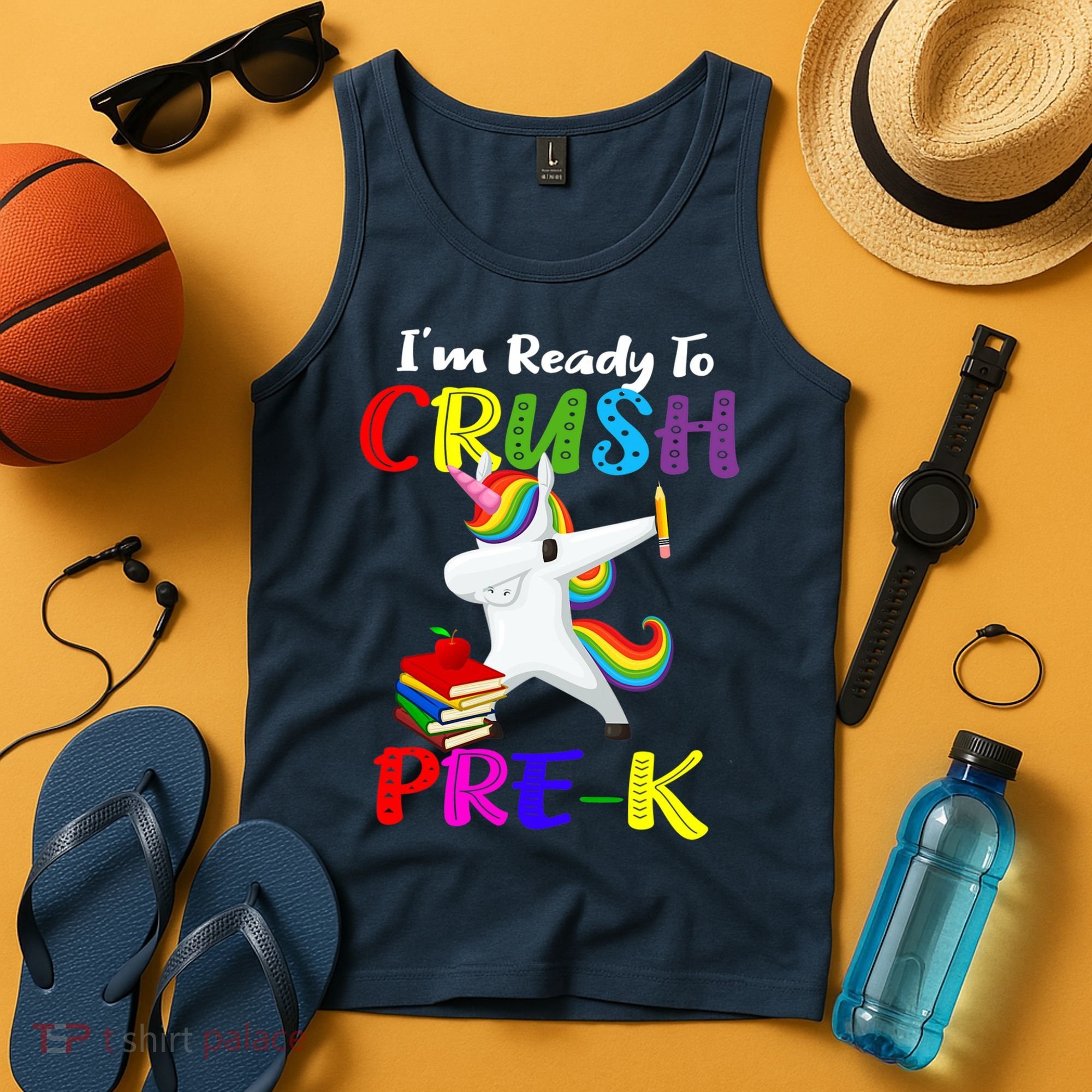 I'm Ready To Crush Pre K Tee Dabbing Unicorn Pre School Pre K Tank Top