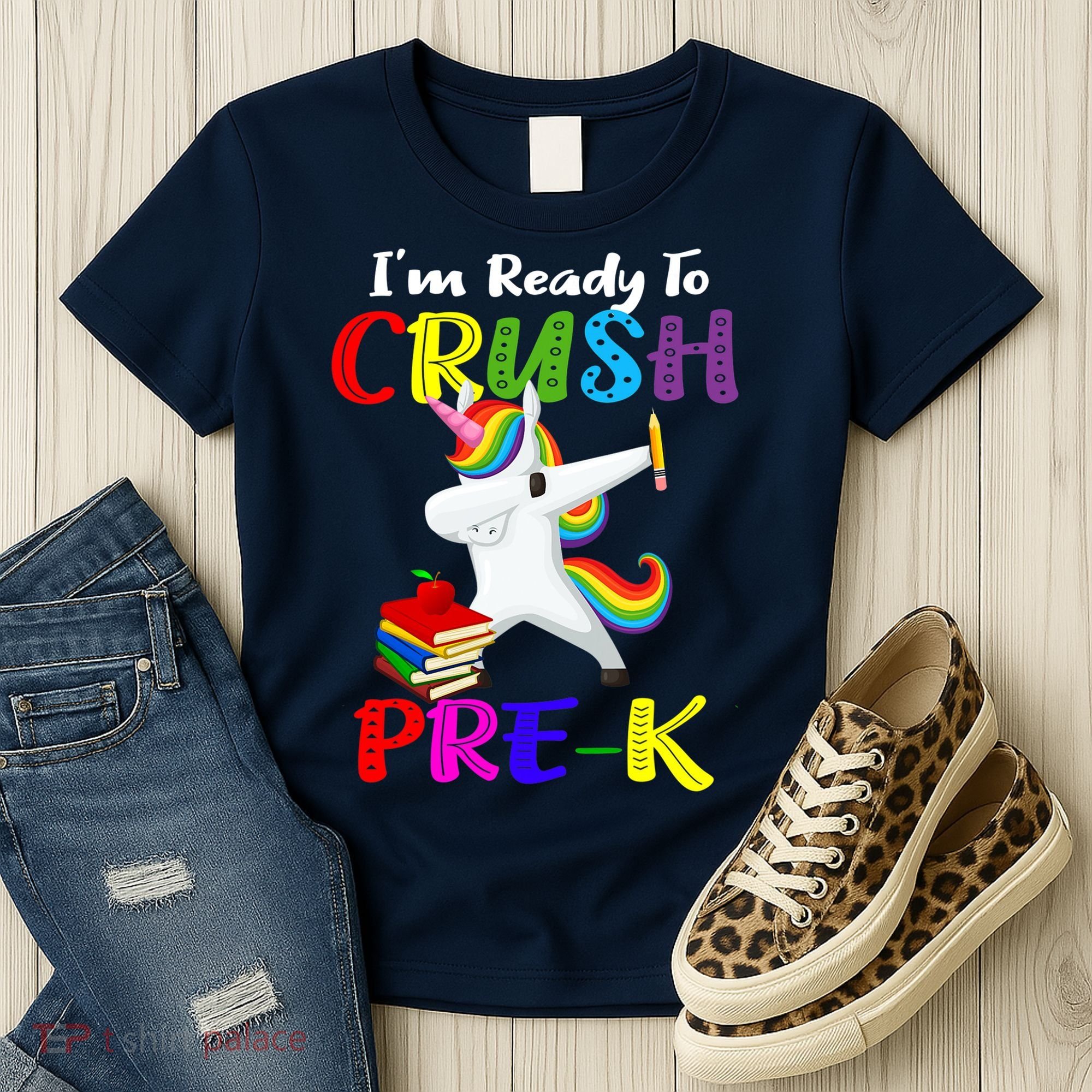 I'm Ready To Crush Pre K Tee Dabbing Unicorn Pre School Pre K Women's T-Shirt