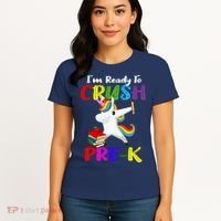 I'm Ready To Crush Pre K Tee Dabbing Unicorn Pre School Pre K Women's T-Shirt thumb 4