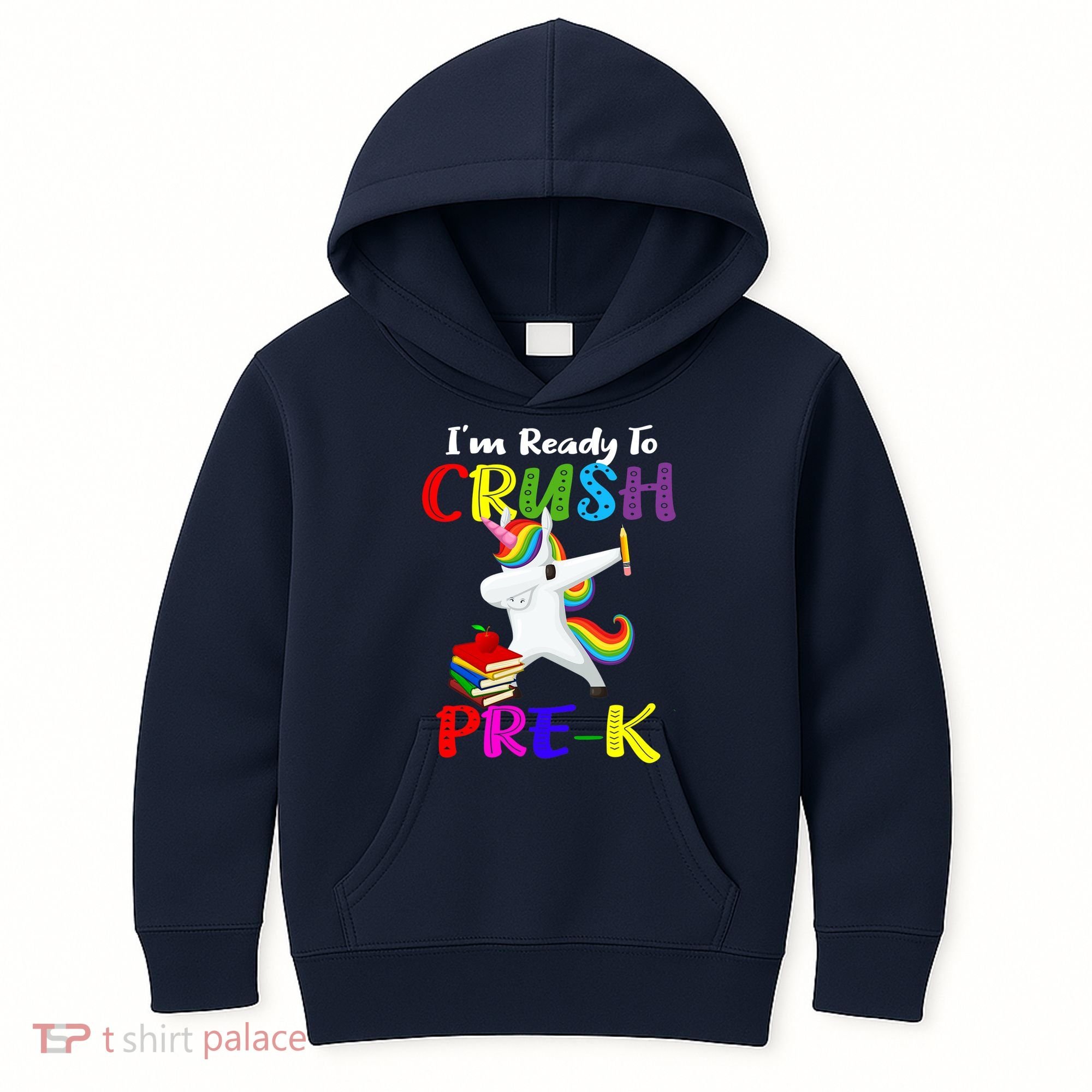 I'm Ready To Crush Pre K Tee Dabbing Unicorn Pre School Pre K Kids Hoodie