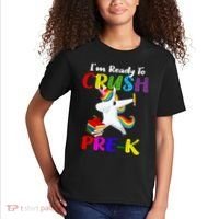 I'm Ready To Crush Pre K Tee Dabbing Unicorn Pre School Pre K Kids T-Shirt thumb 2
