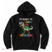 IM Ready To Crush 1st Grade Dinosaur 1st Day Of School Hoodie thumb 0