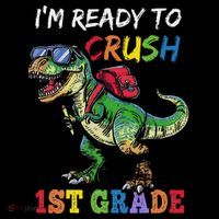 IM Ready To Crush 1st Grade Dinosaur 1st Day Of School Coffee Mug thumb 5