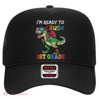 IM Ready To Crush 1st Grade Dinosaur 1st Day Of School Hat thumb 0