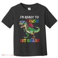 IM Ready To Crush 1st Grade Dinosaur 1st Day Of School Toddler T-Shirt thumb 0
