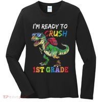 IM Ready To Crush 1st Grade Dinosaur 1st Day Of School Women's Long Sleeve Shirt thumb 0