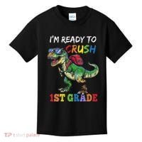 IM Ready To Crush 1st Grade Dinosaur 1st Day Of School Kids T-Shirt thumb 0