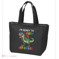 IM Ready To Crush 1st Grade Dinosaur 1st Day Of School Tote Bag thumb 3
