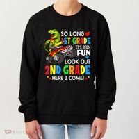 I'm Ready To Crush 2nd Grade T Rex Dinosaur Back To School Women's Sweatshirt thumb 0