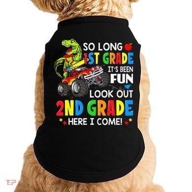I'm Ready To Crush 2nd Grade T Rex Dinosaur Back To School Doggie Tank