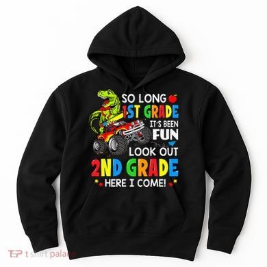 I'm Ready To Crush 2nd Grade T Rex Dinosaur Back To School Hoodie