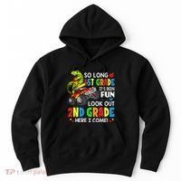 I'm Ready To Crush 2nd Grade T Rex Dinosaur Back To School Hoodie thumb 0