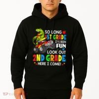 I'm Ready To Crush 2nd Grade T Rex Dinosaur Back To School Hoodie thumb 2