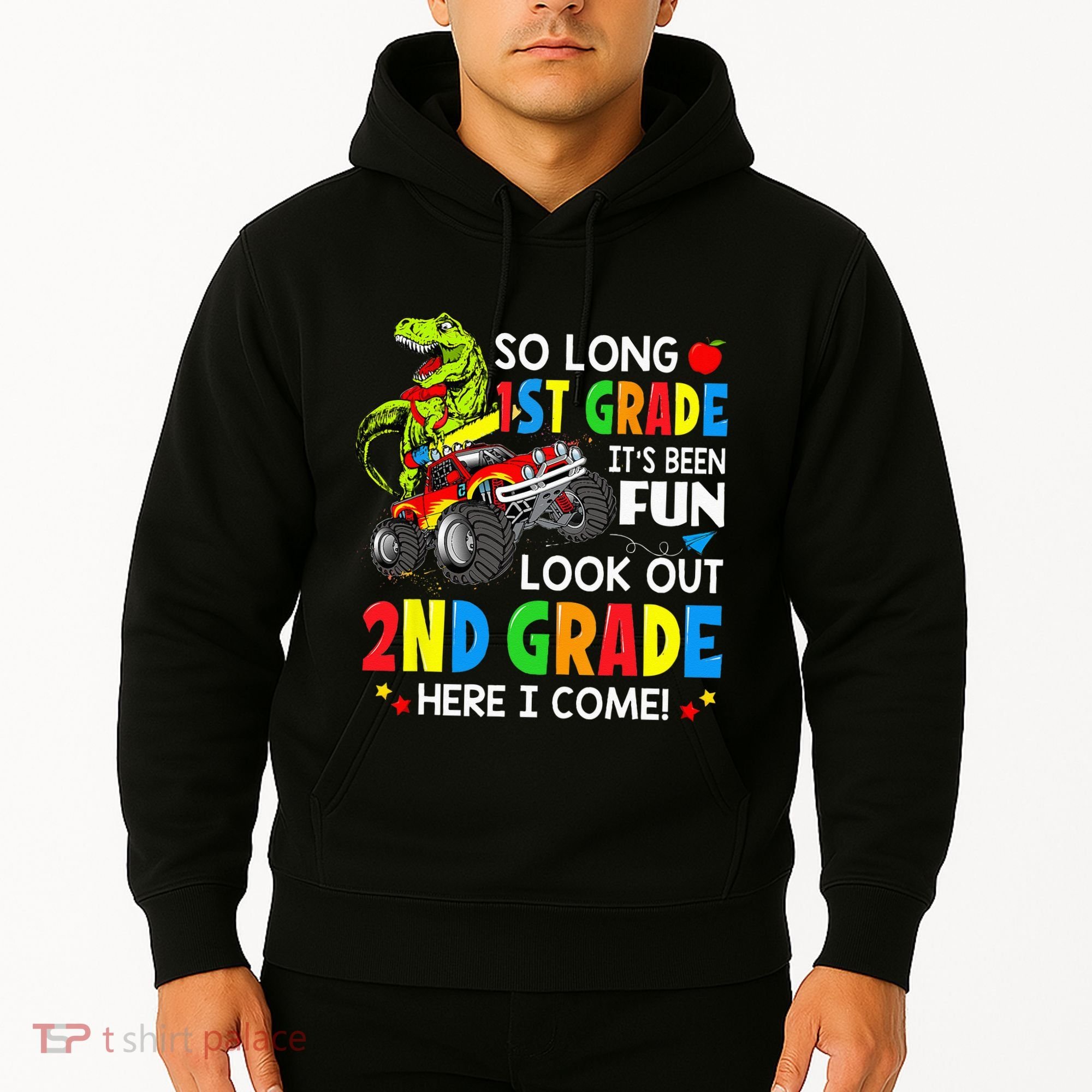 I'm Ready To Crush 2nd Grade T Rex Dinosaur Back To School Hoodie