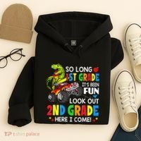 I'm Ready To Crush 2nd Grade T Rex Dinosaur Back To School Hoodie thumb 4