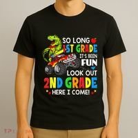I'm Ready To Crush 2nd Grade T Rex Dinosaur Back To School T-Shirt thumb 3