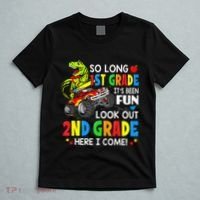 I'm Ready To Crush 2nd Grade T Rex Dinosaur Back To School T-Shirt thumb 5