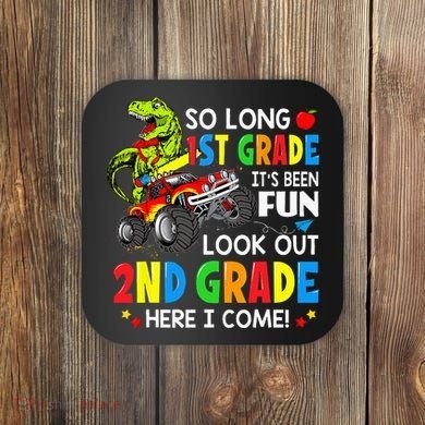 I'm Ready To Crush 2nd Grade T Rex Dinosaur Back To School Coaster