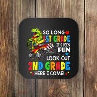 I'm Ready To Crush 2nd Grade T Rex Dinosaur Back To School Coaster thumb 0