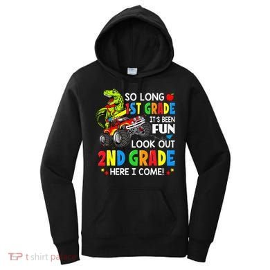 I'm Ready To Crush 2nd Grade T Rex Dinosaur Back To School Women's Hoodie