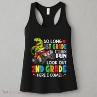 I'm Ready To Crush 2nd Grade T Rex Dinosaur Back To School Women's Tank Top thumb 3
