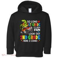 I'm Ready To Crush 2nd Grade T Rex Dinosaur Back To School Toddler Hoodie thumb 0