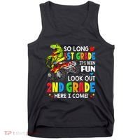 I'm Ready To Crush 2nd Grade T Rex Dinosaur Back To School Tank Top thumb 0