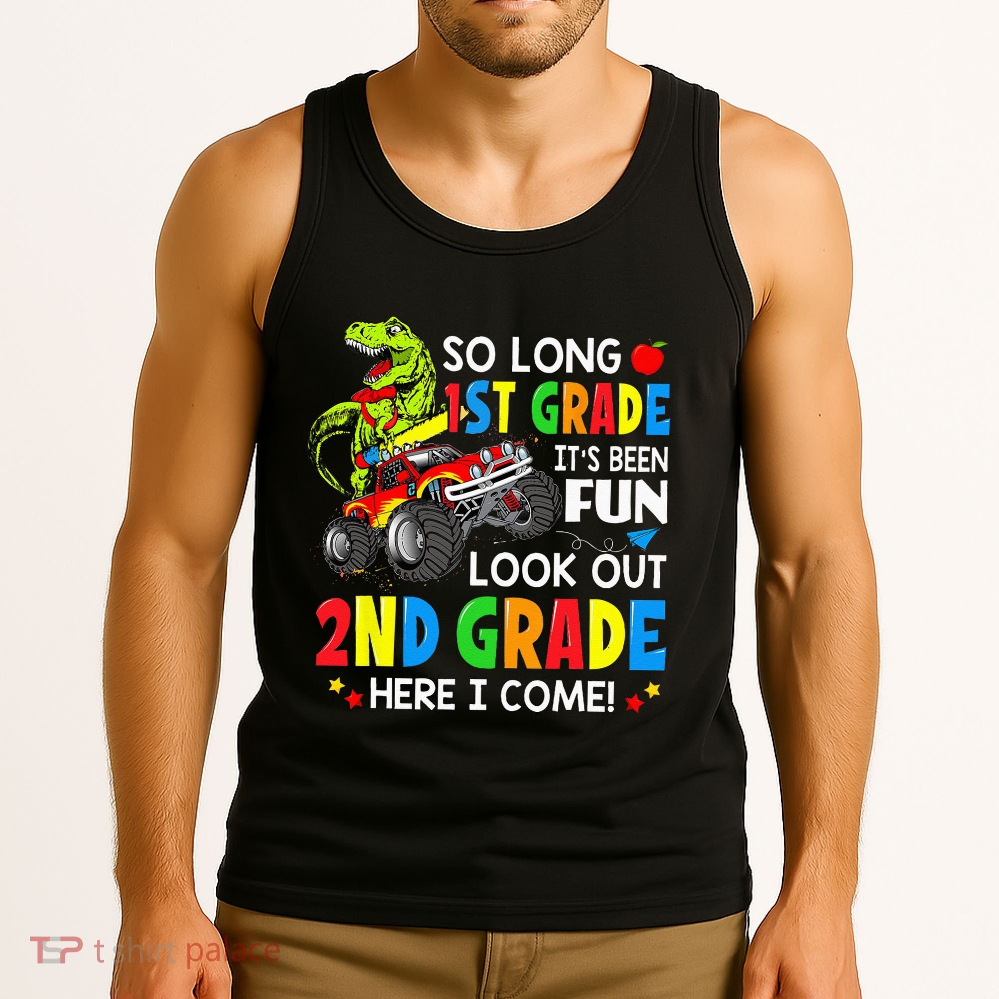 I'm Ready To Crush 2nd Grade T Rex Dinosaur Back To School Tank Top