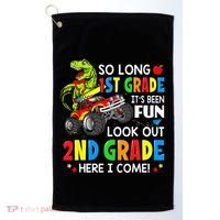 I'm Ready To Crush 2nd Grade T Rex Dinosaur Back To School Golf Towel thumb 0