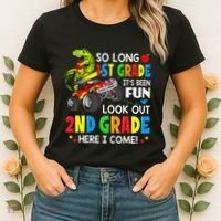 I'm Ready To Crush 2nd Grade T Rex Dinosaur Back To School Women's T-Shirt thumb 2