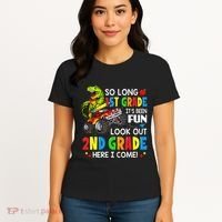 I'm Ready To Crush 2nd Grade T Rex Dinosaur Back To School Women's T-Shirt thumb 4