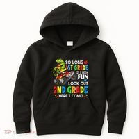 I'm Ready To Crush 2nd Grade T Rex Dinosaur Back To School Kids Hoodie thumb 0