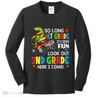 I'm Ready To Crush 2nd Grade T Rex Dinosaur Back To School Kids Long Sleeve Shirt thumb 0