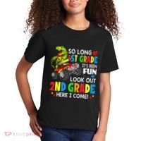 I'm Ready To Crush 2nd Grade T Rex Dinosaur Back To School Kids T-Shirt thumb 2